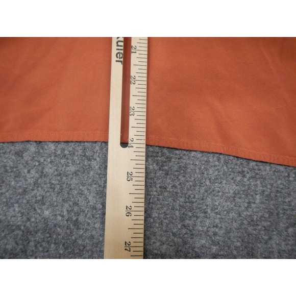 Coldwater Creek Button Up Shirt Plus Size‎ 1X Womens Red-Orange Short Sleeve * - Picture 9 of 9